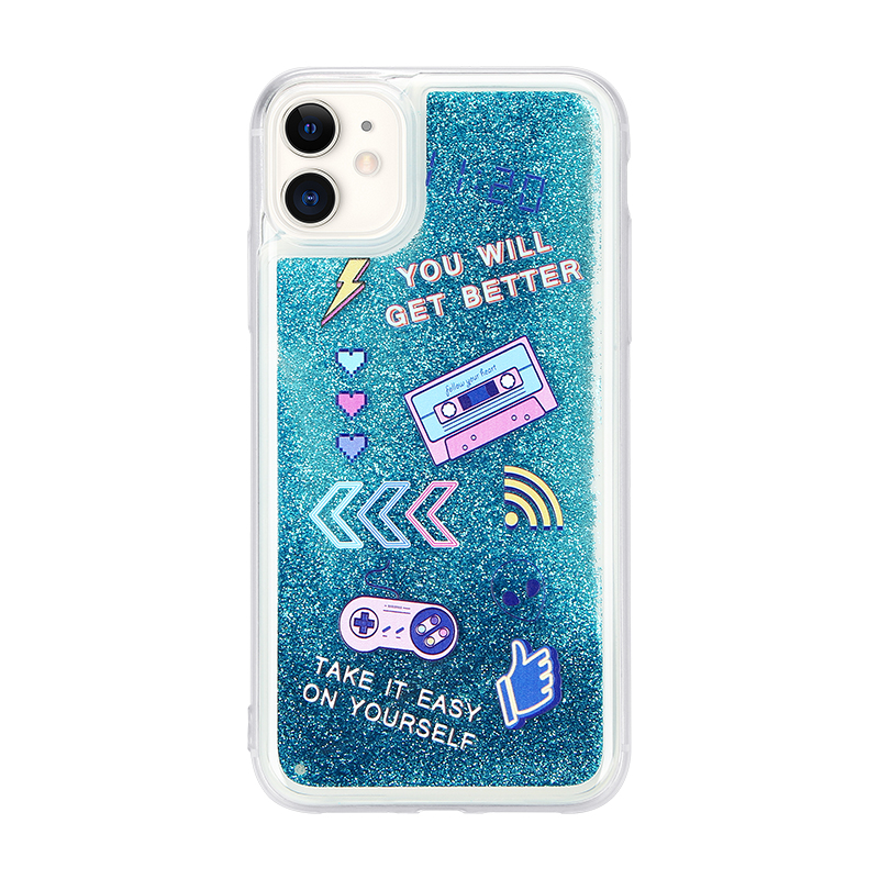 UV printing liquid quicksand phone case